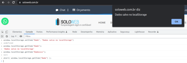 Detalhando a API LocalStorage do JavaScript com exemplos - SOLOWEB ...